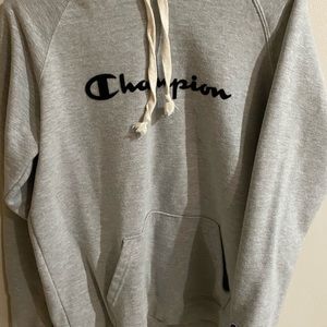 Grey Champion hoodie size Medium